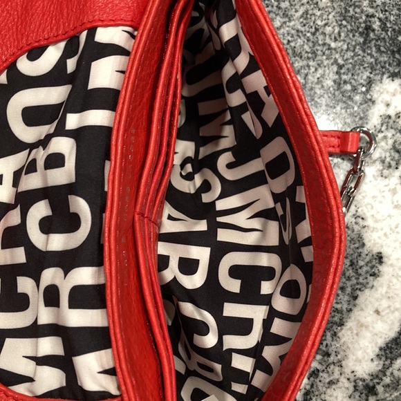 Marc‎ Jacobs Red Karlie Crossbody Handbag Purse chain strap Valentines Day - Picture 6 of 8